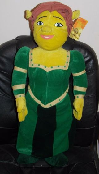 2004 Nanco Dream Shrek 2 Fiona 28 Inch Tall Plush Toy With Tag