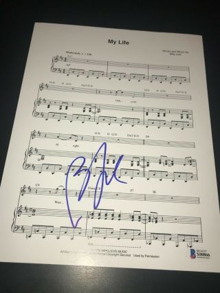 Billy Joel Signed Autograph Sheet Music Piano Man My Life Stranger Beckett F