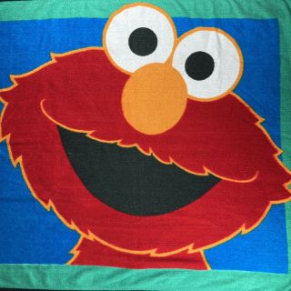 Sesame Street ELMO Acrylic Blanket 47”x57” OWEN Made in Mexico Double Sided 2