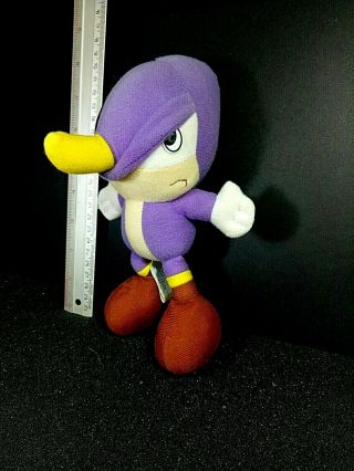 Fake Sonic The Hedgehog Espio 8 " Bootleg Plush Doll Toy Figure Sega Japan 1995