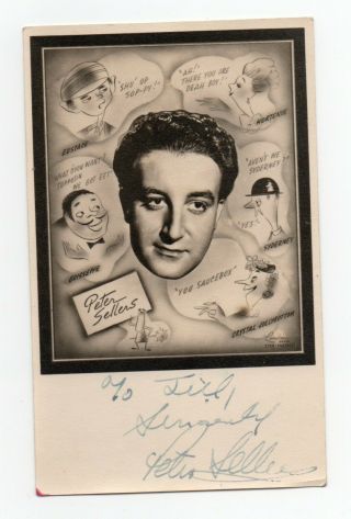 Rare Peter Sellers 1925 - 80 British Comedian/actor.  Ink Signed Photo