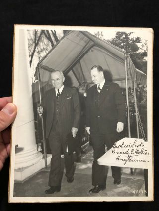 President Harry S.  Truman Signed Autographed 8 X 10 Photo