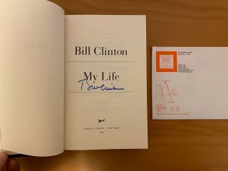 President Bill Clinton Signed My Life Hardcover Book Autographed