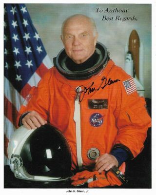 John Glenn - Nasa Astronaut - Hand Signed Official Nasa Photograph