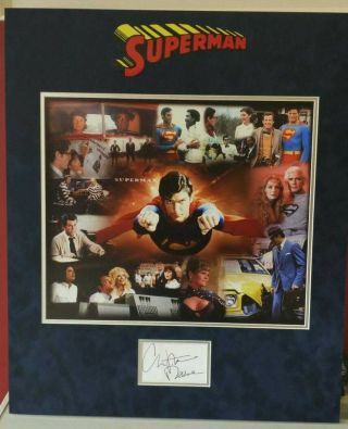 Superman - Christopher Reeve Signed Autograph Display