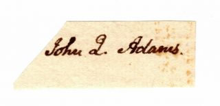 John Quincy Adams - Signature - 6th U.  S.  President