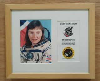 Helen Sharman British Astronaut Signed Photo Display Autograph