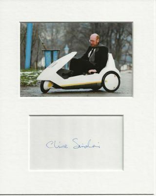 Sinclair C5 Clive Sinclair Authentic Autograph Signature And Photo Aftal