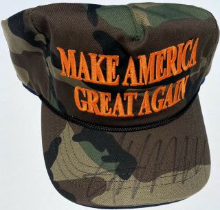 45th President Donald J.  Trump Signed Authentic Maga Hat W/jsa Bas Rare