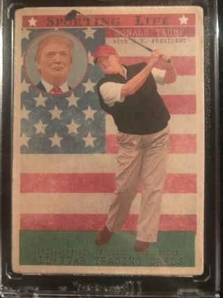2017 Sporting Life Donald Trump 45th President Of The Usa July 4 True One Of One