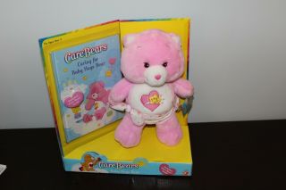 Baby Hugs Bear W/ Book Care Bears 2003 Pink