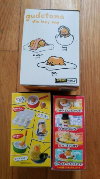 Gudetama is in Great Danger,  World Gourmet Tour & The Lazy Egg Blind Boxes Rare 3