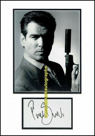 Pierce Brosnan James Bond 007 Goldeneye Tomorrow Never Dies Autograph Uacc Rd 96