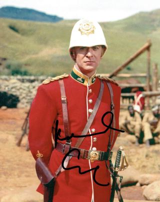 Michael Caine Signed Autograph 10x8 Photo Aftal Zulu Lieutenant Bromhead