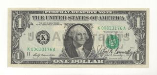 John Connally - U.  S.  Secretary Of The Treasury - Autographed Pristine $1.  00 Bill