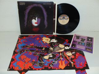 Paul Stanley Kiss Solo Album 1978 With Poster/insert Lp Casablanca Nblp 7123