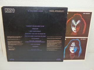 PAUL STANLEY Kiss Solo Album 1978 with Poster/Insert LP Casablanca NBLP 7123 2