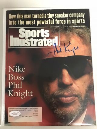 Phil Knight Signed Sports Illustrated Mag Basketball Auto Nike Ceo Jsa 8/16/93
