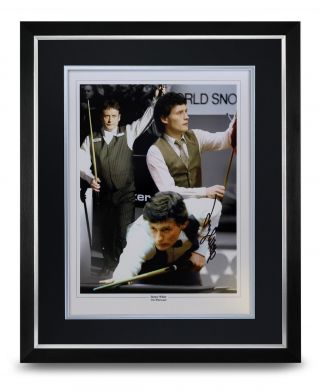 Jimmy White Signed Photo Large Framed Display Snooker Autograph Memorabilia