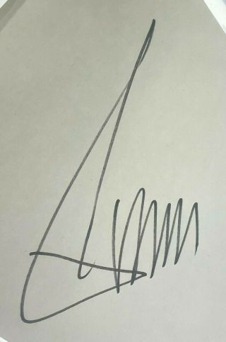 Donald Trump Signed 8x10 Sheet Cut Autographed Beckett BAS BGS AUTO President 2