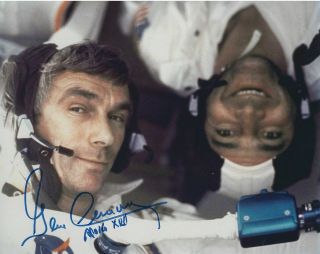 Gene Cernan Apollo 17 Signed 8x10 Photograph Nasa Astronaut
