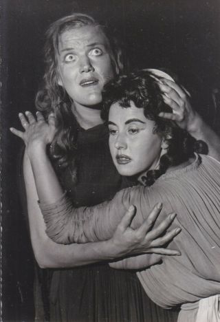 Opera Singer Postcard Inge Borkh And Lisa Della Casa - Elektra Salzburg 1957