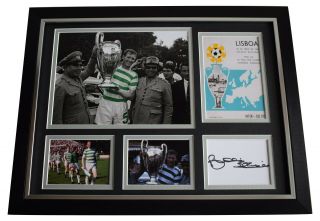 Billy Mcneill Signed Autograph Framed 16x12 Photo Display Celtic Football