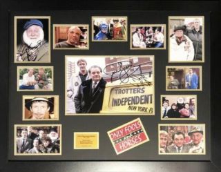 Signed David Jason & Others Only Fools & Horses Poster In Large Frame