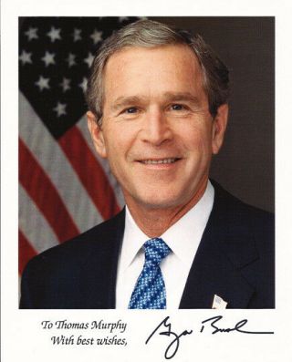 President George W Bush Autograph Signed 8x10 Photo