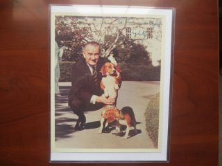 President Lyndon B Johnson 2020 Historic Autographs Potus Photo Auto Beckett Loa