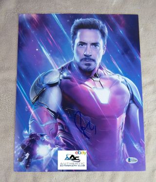 Robert Downey Jr Autograph Signed 11x14 Photo Iron Man Avengers Endgame Beckett