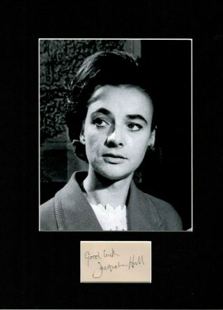 Jacqueline Hill The First Dr.  Who Assistant Signed Autograph Display Uacc Scarce