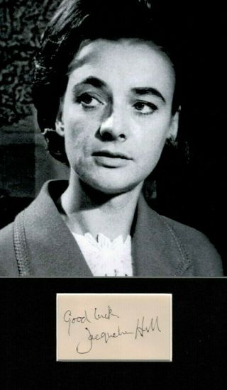 JACQUELINE HILL THE FIRST DR.  WHO ASSISTANT SIGNED AUTOGRAPH DISPLAY UACC SCARCE 2