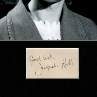 JACQUELINE HILL THE FIRST DR.  WHO ASSISTANT SIGNED AUTOGRAPH DISPLAY UACC SCARCE 3