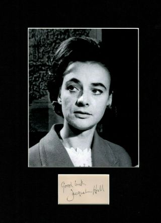 JACQUELINE HILL THE FIRST DR.  WHO ASSISTANT SIGNED AUTOGRAPH DISPLAY UACC SCARCE 4