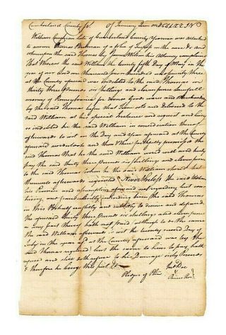 James Wilson Declaration Of Independence Signer Written Autograph 2x Document