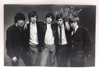 Rare Charlie Watts Rolling Stones Signed Photo,  Autograph Music The Stones