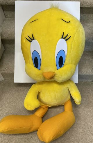 Jumbo Giant Plush Tweety Bird Large Head Looney Tunes 30 "