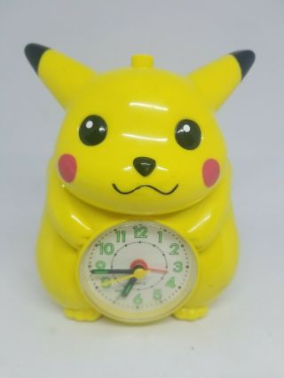 Solina Pokemon Pikachu 90s ‘good Morning ’ Alarm Clock Rare Vintage
