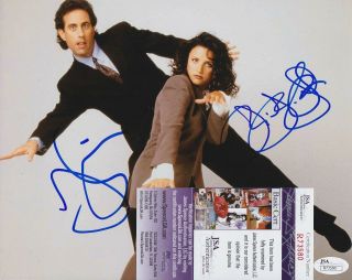 Jerry Seinfeld,  Julia Louis - Dreyfus Dual Signed 8x10 Photo W/ Jsa R73580