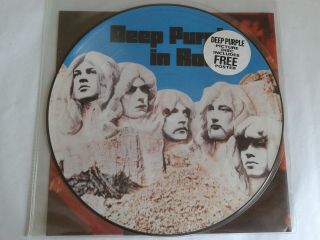 Deep Purple,  In Rock.  Limited Edition Picture Disc Vinyl With Poster 1985 N,