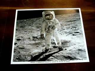 Buzz Aldrin Apollo 11 Astronaut Signed Auto Nasa Eva Moon Walk Photo Jsa Letter