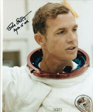 Dave Scott – Astronaut – Apollo Xv – Moonwalker – Authentic Signature
