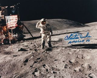 Charlie Duke – Astronaut – Apollo Xvi – Moonwalker – Authentic Signature