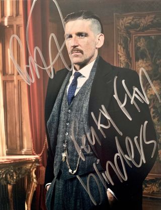 Paul Anderson Hand Signed 10x8 Peaky Blinders Photograph In Person Arthur