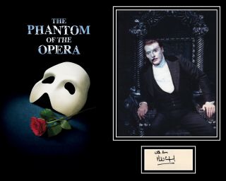 Michael Crawford Signed Phantom Of The Opera Photo Mount Uacc Reg 242