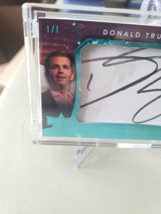 Leaf Decision 2020 Donald Trump Jr.  Cut Auto d /1 1 of 1 Autograph MAGA 2