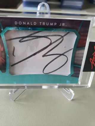 Leaf Decision 2020 Donald Trump Jr.  Cut Auto d /1 1 of 1 Autograph MAGA 3