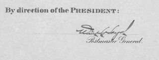 1921 President Warren G.  Harding Postmaster Appointment,  Independence,  KS 5