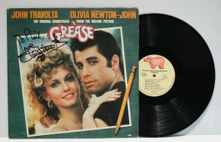 Autographed Hand Signed Olivia Newton John - Grease Movie Record Album Cover Lp